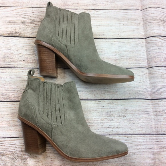 Nine West Shoes - ❗️SOLD❗️Nine West Vegan Suede Gray Mayley Ankle Booties.